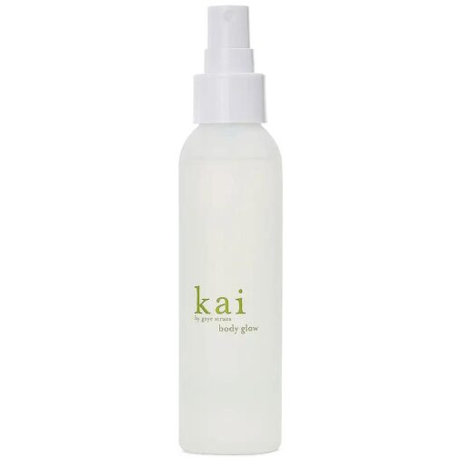 kai Body Glow, 4 Fl Oz, dry body oil with jojoba, chamomile, cucumber extracts, moisturizes and leaves a radiant glow with a fresh + clean fragrance, vegan, cruelty free, made in the usa