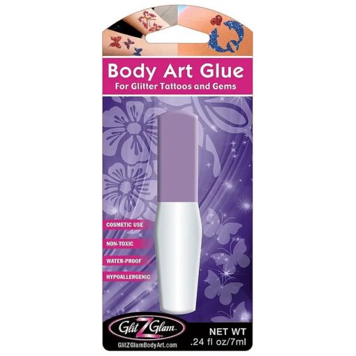 Body Adhesive/Body Glue for Glitter Tattoos/Temporary Tattoos -HYPOALLERGENIC and DERMATOLOGIST TESTED !