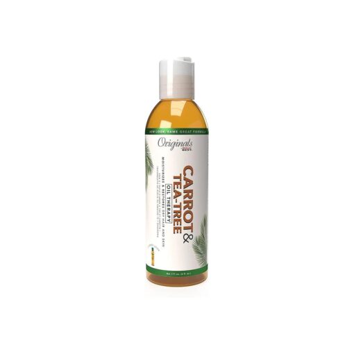 Originals by Africa 's Best Carrot Tea Tree Oil Therapy, For Body, Hair and Scalp, Natural Organic Oils Repair, Restores Stimulates, Revitalizes &, Rejuvenates, 6 oz