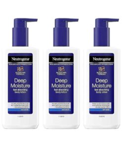 Neutrogena Norwegian Formula Deep Moisture Fast Absorbing Body Lotion for Dry Skin, 8.45 Ounce ( Pack of 3 )