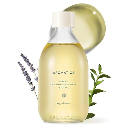 AROMATICA Serene Body Oil Lavender & Marjoram - 100ML / 3.38 fl, oz - Aromatherapy Massage Oil