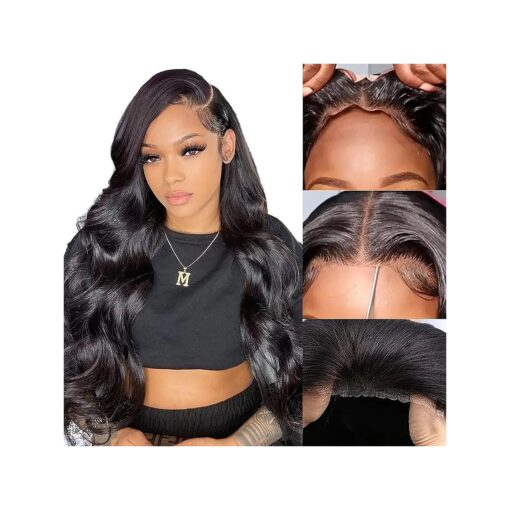 6x4 Wear and Go Glueless Wig 28inch Glueless Wigs Human Hair Pre Plucked Pre Cut HD Lace Closure Wigs Human Hair 180 % Density Body Wave Lace Front Wig