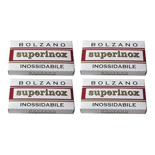 20 Bolzano Superinox Inossidabile Double Edge Razor Blades