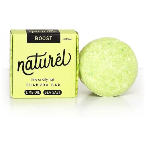 Naturel Boost Volumizing Shampoo Bar for Fine or Oily Hair, Volumizing Shampoo Bar, Vegan, Zero Waste, Cruelty Free, Made in USA