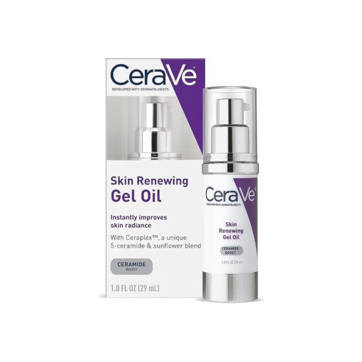 CeraVe Anti Aging Gel Serum for Face to Boost Hydration | With Ceramide Complex, Sunflower Oil, and Hyaluronic Acid | 1 Ounce