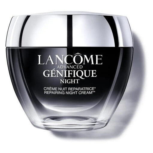 Lancome Advanced Genifique Night Cream - Repairs Skin Barrier Overnight - With Bifidus Prebiotic, Hyaluronic Acid & Triple Ceramide Complex - 1.7 Fl Oz