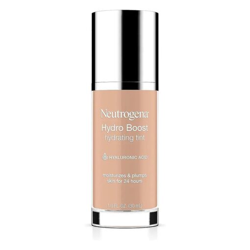 Neutrogena Hydro Boost Hydrating Tint with Hyaluronic Acid, Lightweight Water Gel Formula, Moisturizing, Oil-Free & Non-Comedogenic Liquid Foundation Makeup, 30 Buff Color, 1.0 fl, oz