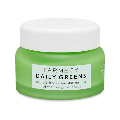 Farmacy Daily Greens Oil Free Gel Face Moisturizer - Daily Facial Moisturizing Cream with Hyaluronic Acid - New Fragrance-Free Formula