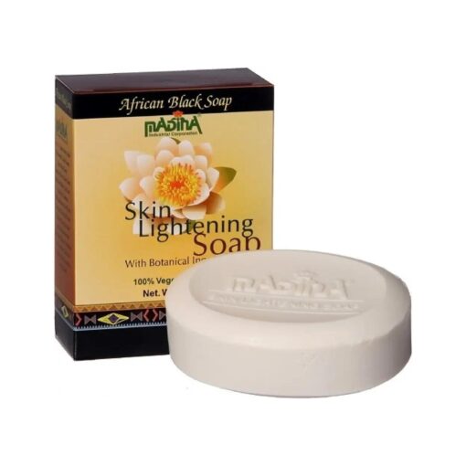 Madina Skin Lightening Botanical African Black Soap [ 3.5 oz, ]