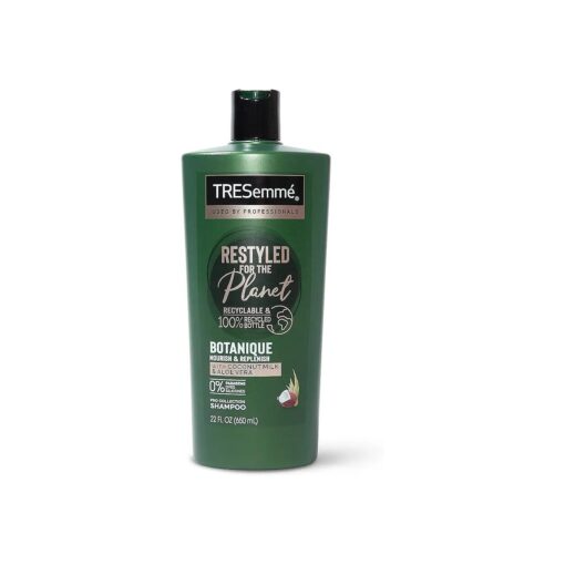 TRESemme Botanique Shampoo Nourish and Replenish Coconut and Aloe Vera, Paraben-free, Dye-free, Silicone free Shampoo for Dry Hair, 22 oz