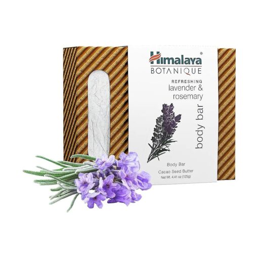 Himalaya Botanique Refreshing Lavender & Rosemary Body Bar for Calming Comfort & Ultra Moisturized Skin, 4.41 oz ( Pack of 2 )