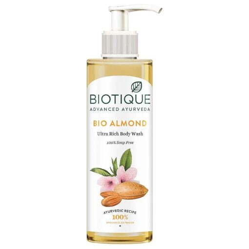 Biotique Almond Oil Ultra Rich Body Wash, Botanical Extracts, 200 ml