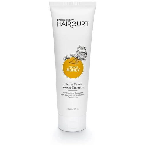 Hairgurt Natural Intense Repair Yogurt Shampoo For Women With Frizzy, Dry, Damaged Hair, For The Appearance Of Noticeably Thicker, Fuller Hair, Even On Color Treated Hair, Sulfate-Free ( 237 ml / 8 oz )