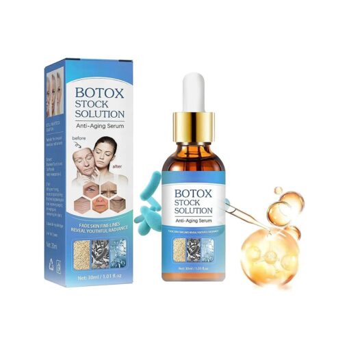 VEZE Botox Face Facial Serum, Botox Serum Anti Instant Face Lift Cream for Women, Aging Serum for Face [ ( Botox Trial Package 1 Bottle ) ] for Reduce Fine Lines, Wrinkles, Plump Skin .