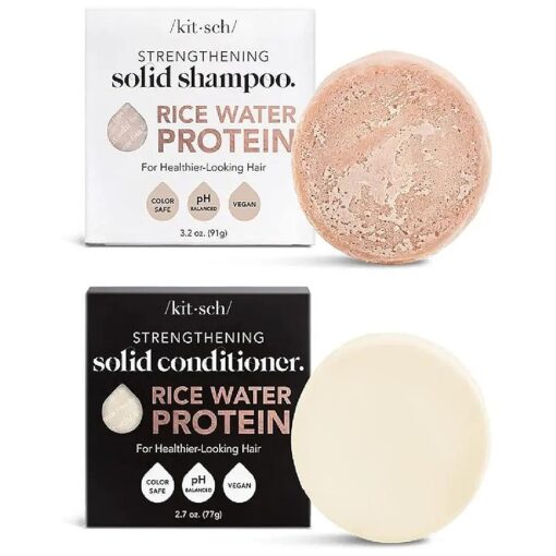 Kitsch Rice Water Conditoner Bar and Rice Water Shampoo Bar with