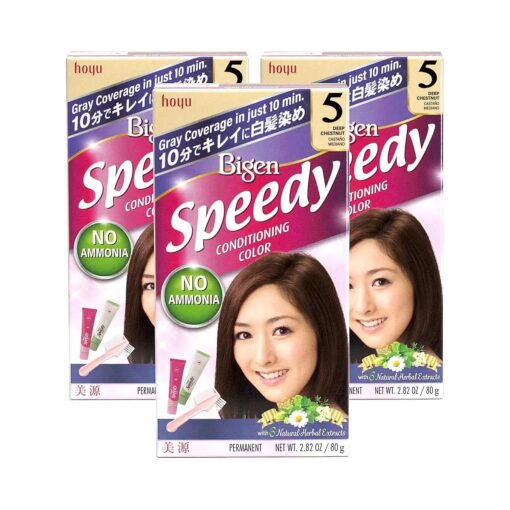 Bigen Speedy Conditioning Color Kit : 5 Deep Chestnut - 3 Pack