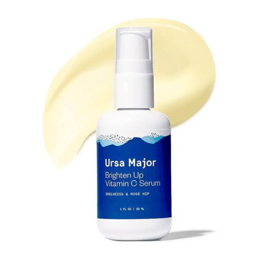 Ursa Major Natural Vitamin C Serum | Brightening Formula Revitalizes Dull Skin and Dark Spots | Targets Wrinkles, Sagging and Loss of Firmness | Vegan, Non-Toxic, Cruelty-Free | 1 ounce