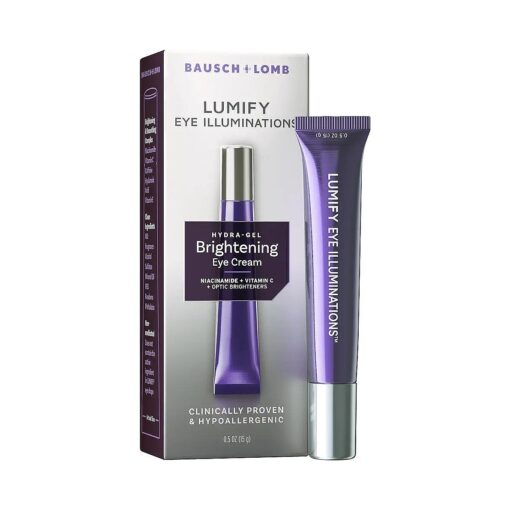 LUMIFY Eye Illuminations Hydra-Gel Brightening Eye Cream, Smoother Looking Skin with Subtle Glow, Contains Vitamin C, Caffeine, Niacinamide & Hyaluronic Acid, Clinically Proven & Hypoallergenic, 15 g