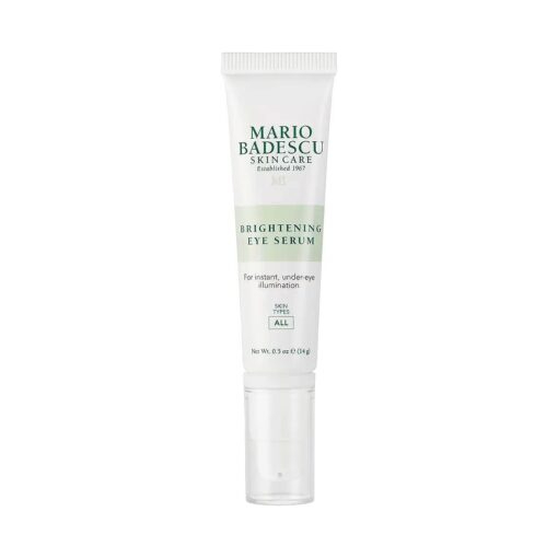 Mario Badescu Brightening & Revitalizing Under Eye Serum, Anti Aging & Hydrating, Reduces the Appearance of Fine Lines & Dark Circles with Caffeine and Squalane, 0.5 oz