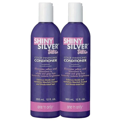 Shiny Silver Conditioner Ultra Color Enhancing 12 Ounce ( 354ml ) ( 2 Pack )