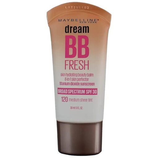 Maybelline Dream Fresh BB 8-in-1 Beauty Balm Skin Perfector SPF 30, Medium 1 oz ( Pack of 2 )