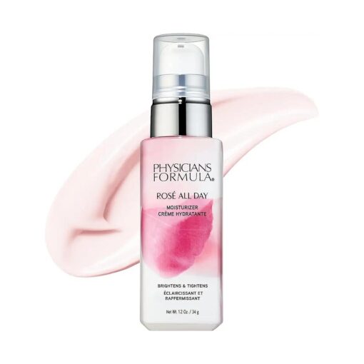 Physicians Formula Rose All Day Face Moisturizer, Clean Beauty, Oil-Free, Dermatologist Tested, Clinically Tested