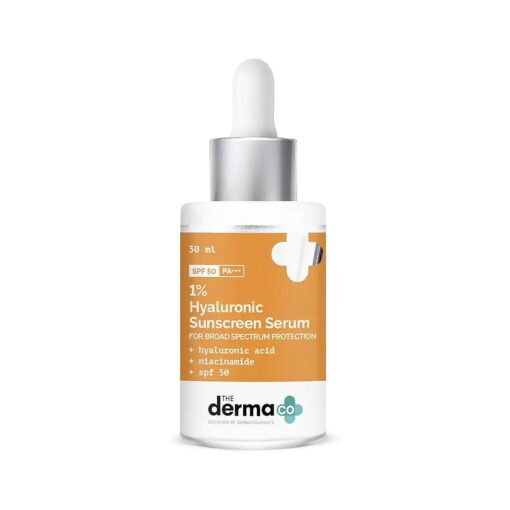 1 % Hyaluronic Acid Sunscreen Serum with SPF 50 & Niacinamide for Broad Spectrum Protection - 30ml