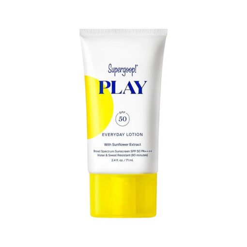 PLAY Everyday Lotion SPF 50-2.4 fl oz - Broad Spectrum Body & Face Sunscreen for Sensitive Skin - Great for Active Days - Fast Absorbing, Water & Sweat Resistant