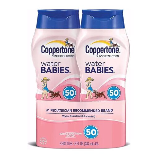 Water Babies Sunscreen Lotion, SPF 50, 8 oz, ( Pack of 2 )