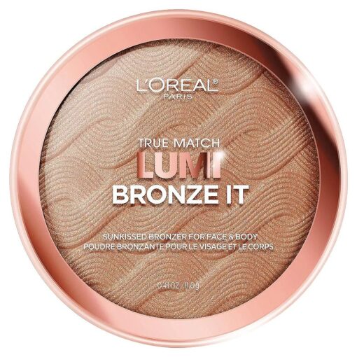 L'Oreal Paris Cosmetics True Match Lumi Bronze It Bronzer For Face And Body, Medium, 0.41 Fluid Ounce