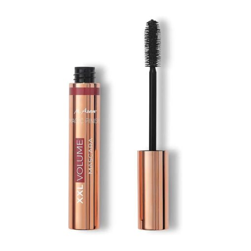 M. Asam Magic Finish XXL Volume Mascara - Brown volumizing & nourishing mascara for long & full for a natural look, eye make-up with volume spheres for definition, length & intense color, 0.33 Fl Oz