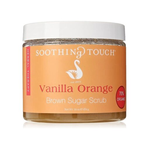 Soothing Touch Brown Sugar Scrub, Vanilla Orange, 16 Ounce