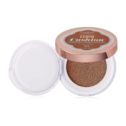 L'Oreal Paris True Match Lumi Cushion Foundation, W8 Creme Cafe, 0.51 oz .