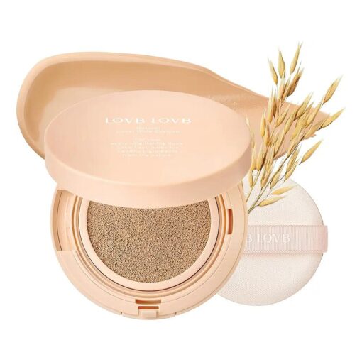 Natural Cover Glow Cushion Foundation | Korean Foundation Makeup | Long-Lasting Buildable Coverage | Lightweight and Moisturizing | Flawless Finish 0.42oz ( 23N Natural Beige )