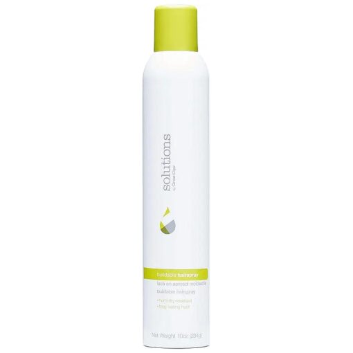 Solutions Buildable Hairspray, 10oz | Protects Against Humidity | Provides Long-Lasting Hold & Shine | For All Hair Types