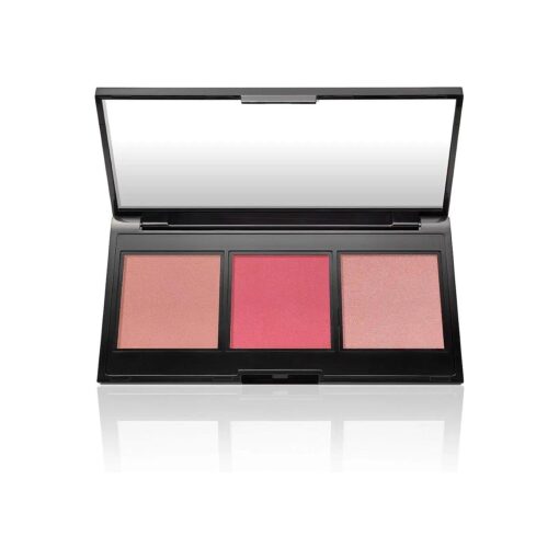 LAURA GELLER NEW YORK Multitasking Eye Lip Cheek Palette Cream to Powder Trio, Pink