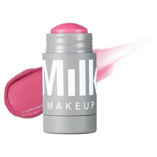 Milk Makeup Lip + Cheek, Rally ( Mauve Pink Shimmer ) - 0.21 fl oz - Cream Blush & Lip Color - Buildable & Blendable - 1,000+ Swipes Per Stick - Non-Comedogenic - Vegan, Cruelty Free