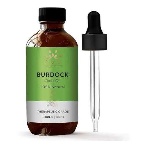 Burdock Root Oil | 100 % Pure & Natural Burdock Oil | for Hair Growth & Scalp - Carrier Oil for Nails, Skin, Lips, Face & Body - 3.38 fl oz