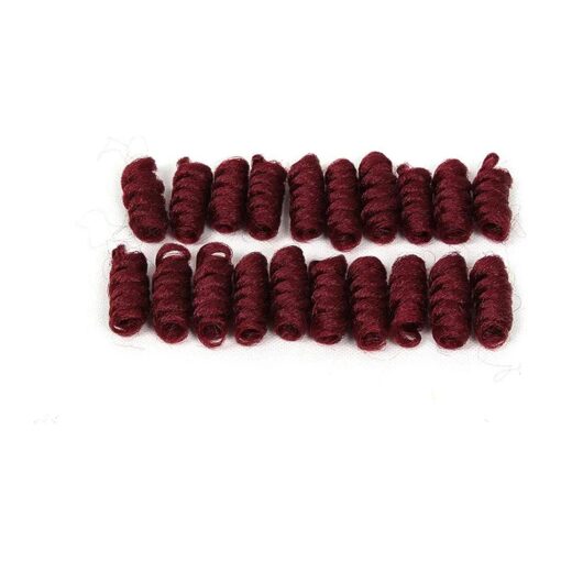 3 Packs Eunice Hair Synthetic Kenzie Curl Crochet Braids Short Crochet Braiding Bouncy Twist Spiral Curls Jamaican Bounce Twist Hair Extensions 20 Strands/Pack ( 10 inch kenzie, Burgundy )