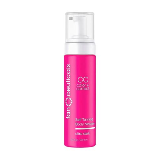 CC Self Tanning Body Mousse - Self Tanner in Ultra Dark Shade - Healthy Ingredients and Fresh Coconut Scent Give Instant, Long-Lasting Sunless Tan - 6.7 oz