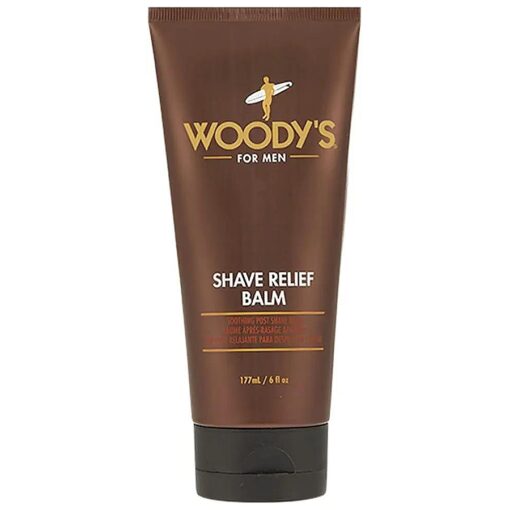 Woody 's Shave Relief Balm, Heals and Calms Aftershave Skin Irritation, Nicks, Cuts, Burns, Moisturizing, Hydrating, 6 oz .