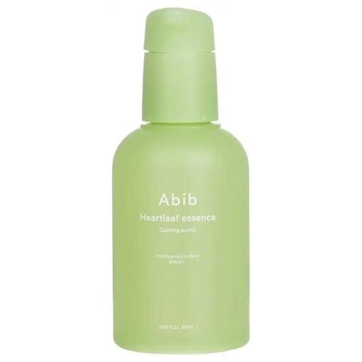 Abib Heartleaf Essence Calming Pump 1.69 fl oz / 50ml I Essence for Face, Instant Relief for Redness