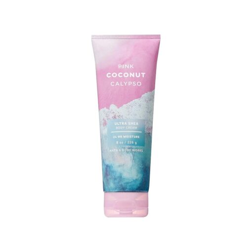 Bath and Body Works Pink Coconut Calypso Ultra Shea Body Cream 8 Ounce 2019 Edition