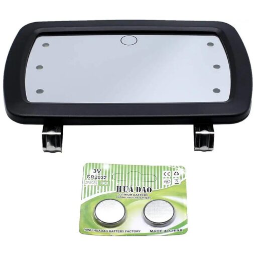 Car Sun Visor Mirror Makeup with LED Light Sun-Shading Cosmetic Mirror - Auto Baby Light Makeup Mirror Gift