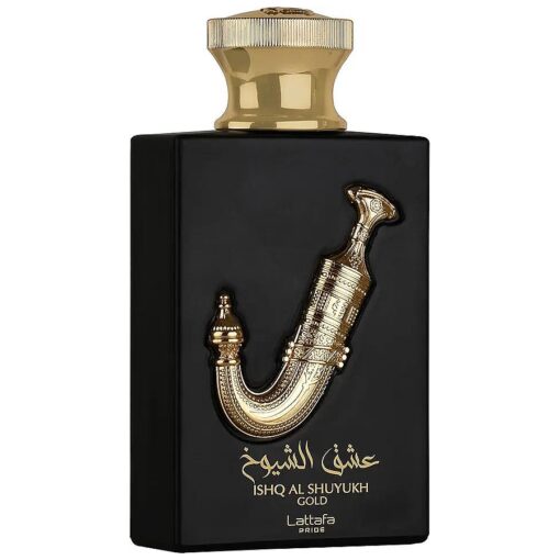 Lattafa Perfumes Ishq Al Shuyukh Gold for Unisex Eau de Parfum Spray, 3.4 Ounce