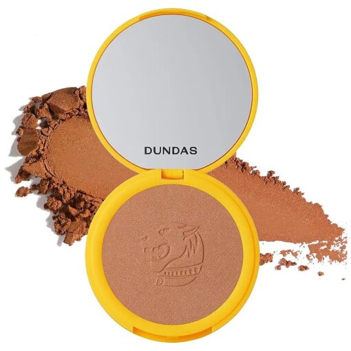 Dundas Bronzer Anonymous Matte Finish ( Caramel w/Gold Shimmer ), Powder for Face & Body Contour & Bronzing, Face Make Up for All Skin Types, Cruelty Free Natural Makeup, Buildable Coverage, Bendable