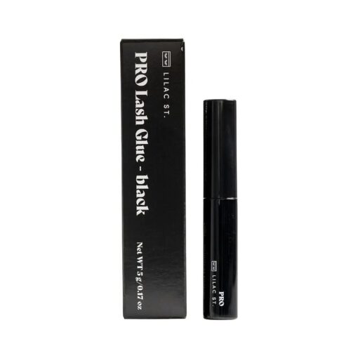 Lilac St - Pro Lash Glue - Long Lasting & Fast Drying Lash Application - Mini Mascara Wand Applicator - Latex Free - Vegan & Cruelty Free - Black