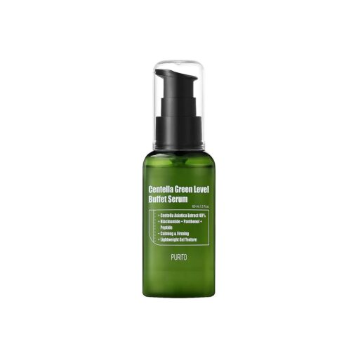 PURITO Centella Green Level Buffet Serum 60ml/ 2 fl oz serum for face, Centella Asiatica, Recovery facial SERUM, vegan