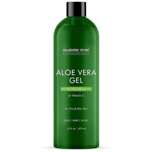 Aloe Vera Gel - From Pure and Natural Cold Pressed Aloe Vera, ( Packaging May Vary ) - 16 fl oz