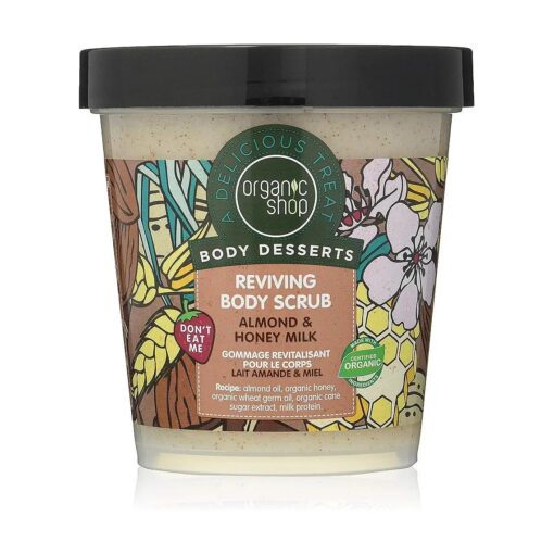 Organic Shop Body desserts Almond & Honey Milk Body Scrub 450ml